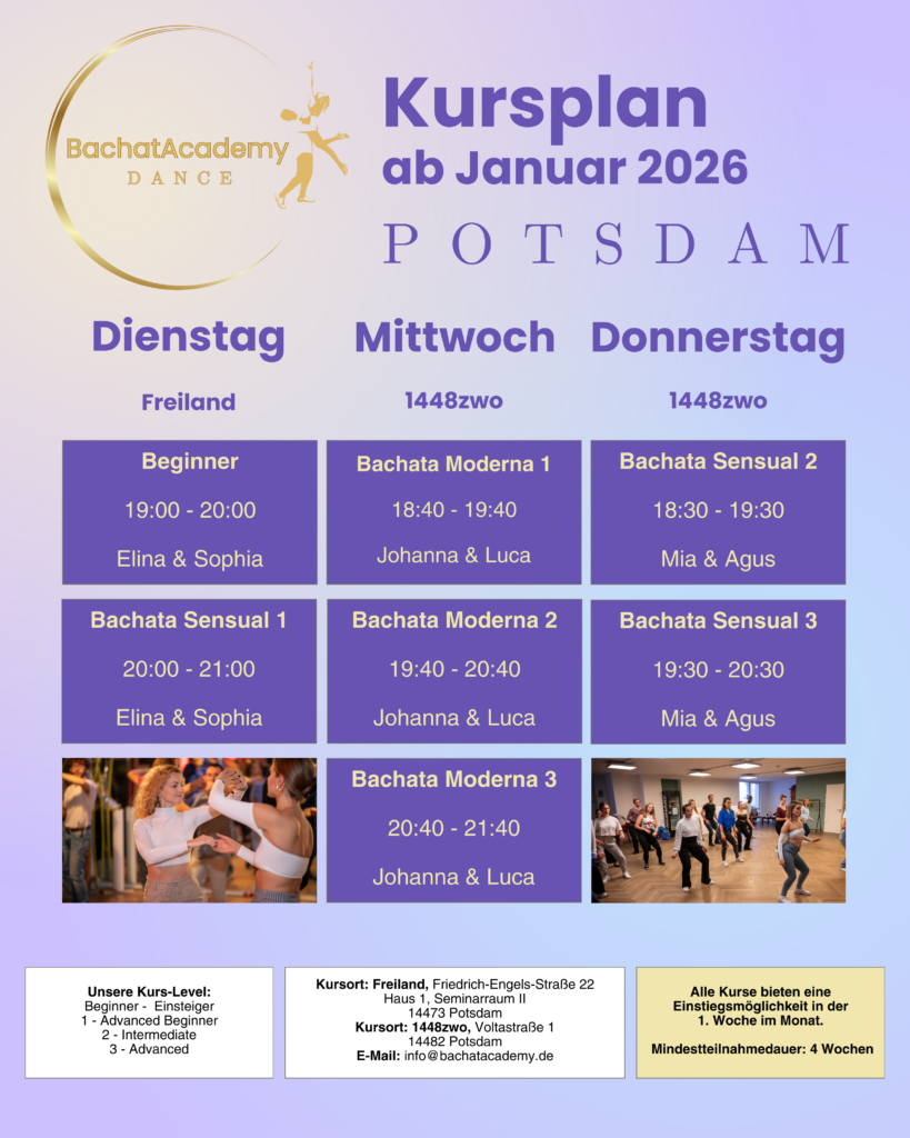 Kursplan Tanzschule Potsdam
